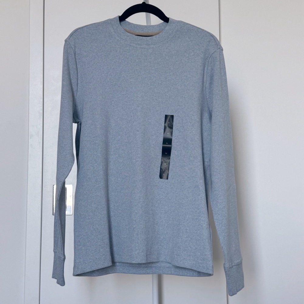 Banana Republic Light Blue Sweater Winter Preppy Academia Classic Easter Pastel